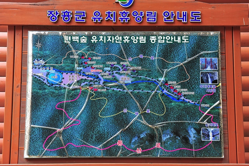 유치 자연휴양림 배치도 1