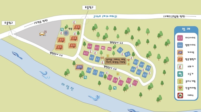 포레스트힐링캠프 배치도 1