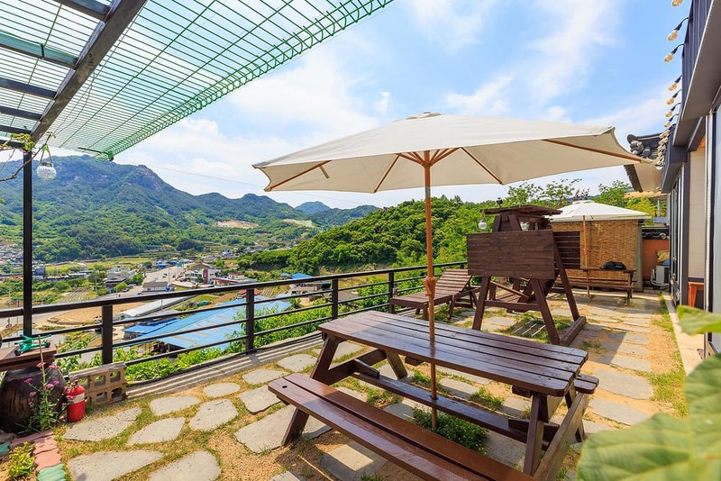 황매산 문워크 카라반 펜션 캠핑 시설 사진 14