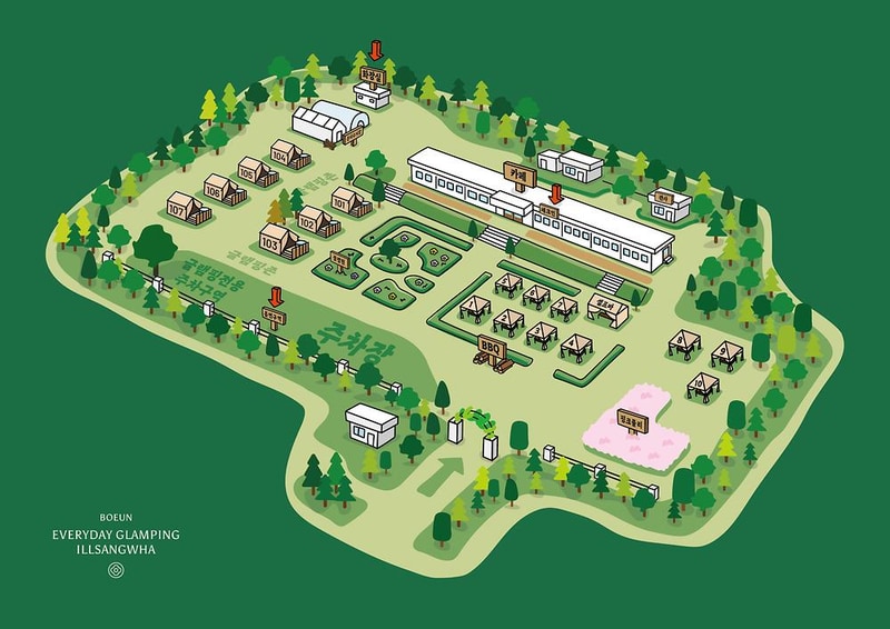 일상화 글램핑 시설 사진 1