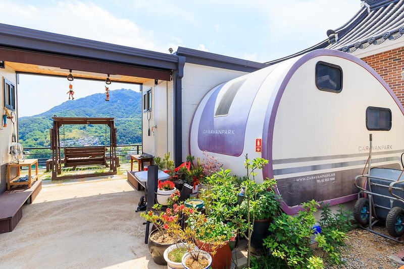 황매산 문워크 카라반 펜션 캠핑 시설 사진 7