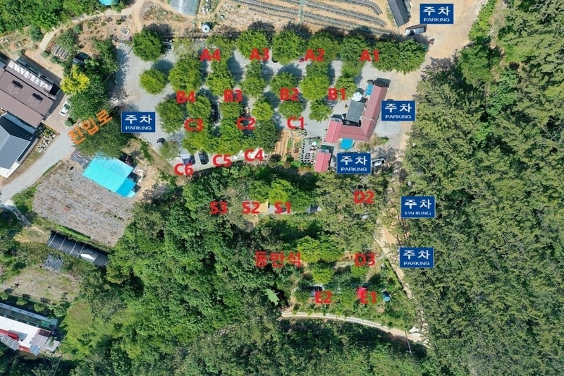 굼벵이캠핑장 배치도 1