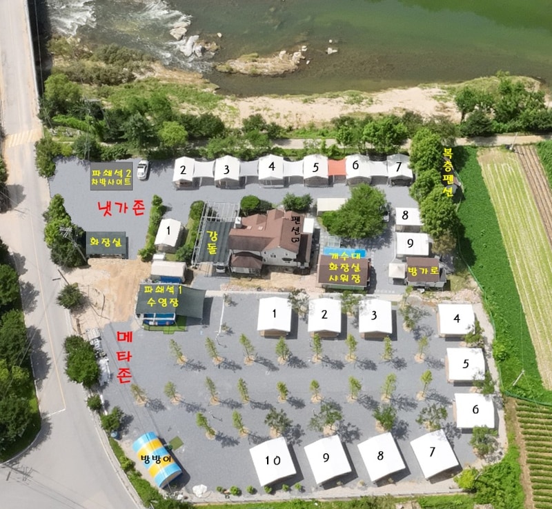 산내들캠핑 배치도 1