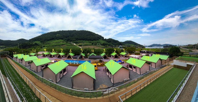 그린글램핑 배치도 1