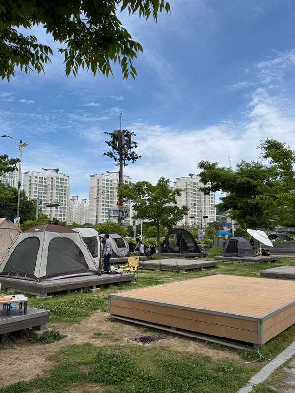 도심 속 힐링 명소 '여수 웅천친수공원' (+야영장 예약 사이트...