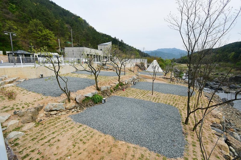 내를 건너서 숲으로 캠핑장 시설 사진 12