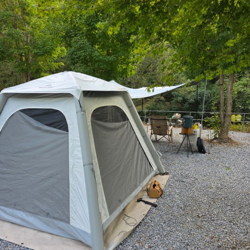 문경 계곡 리우캠핑장 네이처하이크 PRO 프로 앙고 에어텐트...