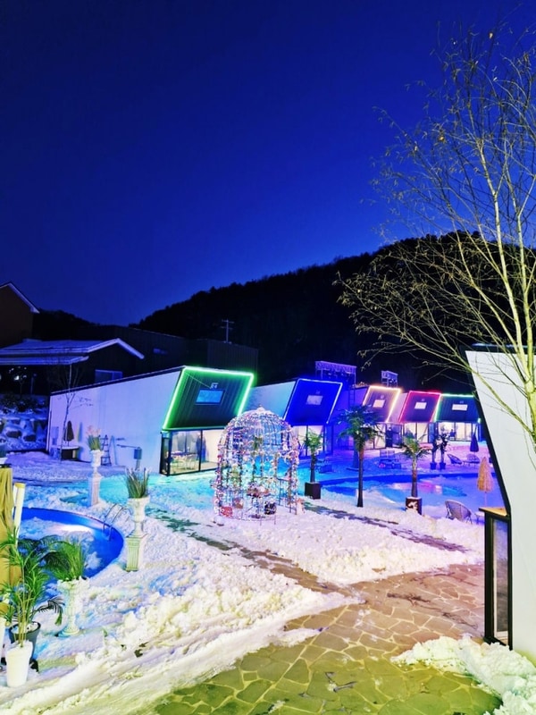 [가평 글램핑] 이국적인... 감성 야경 맛집 "가평 글램스테이"