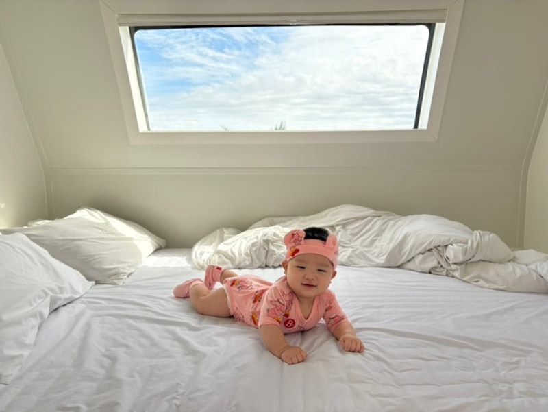 경주카라반, 아기와 함께한 바다가 보이는 뷰델카라반펜션 여행