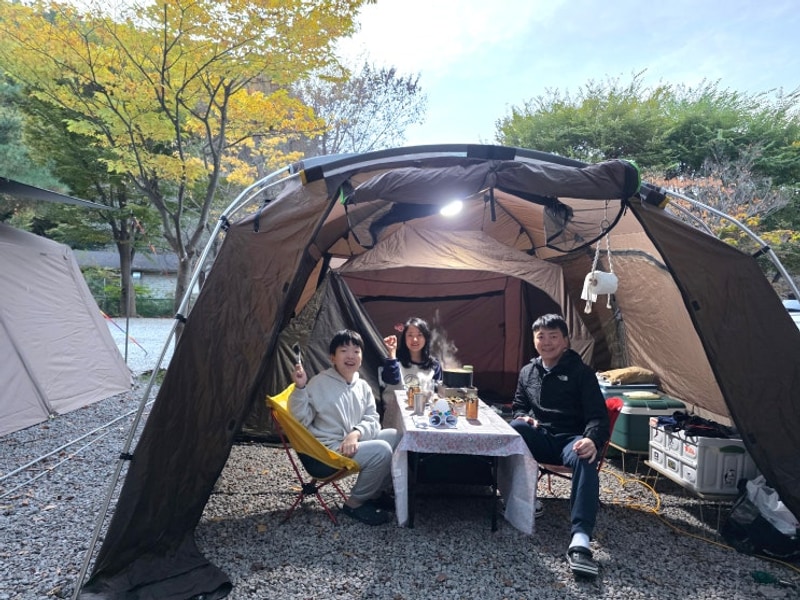 양주 송천 캠핑장에서 즐긴 2박 3일 가을 캠핑 :)
