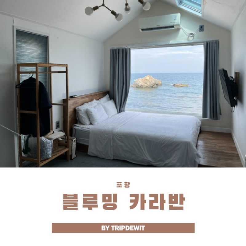 포항 펜션 블루밍 카라반 바다와 별이 흐르는 밤