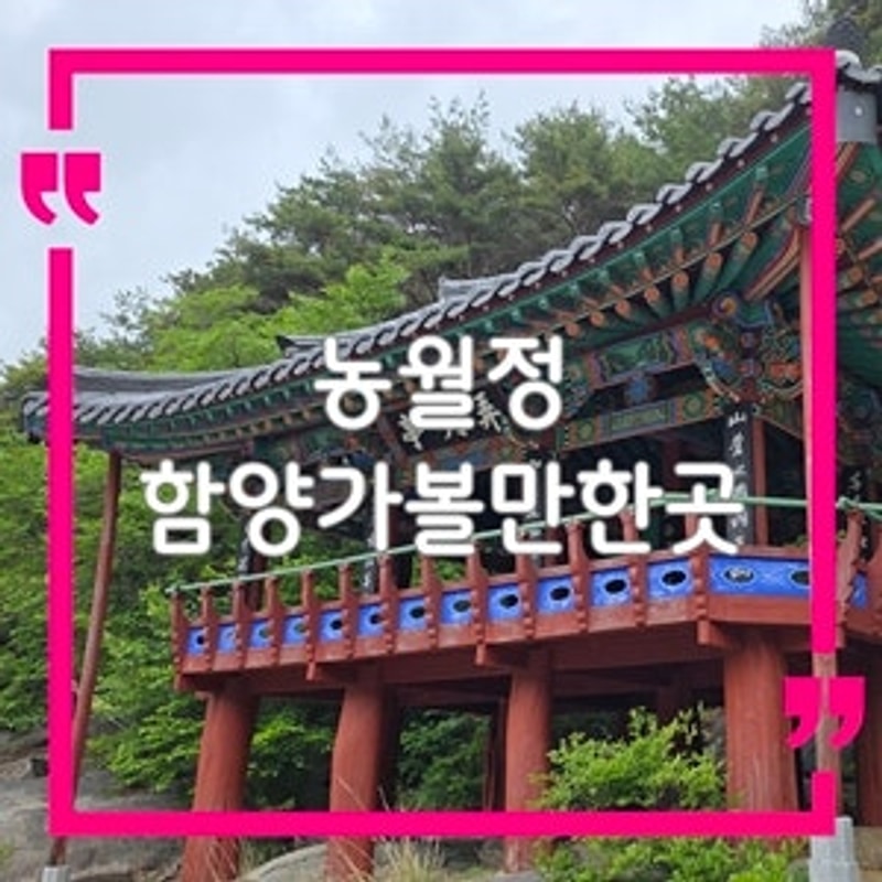 경남 함양 가볼만한곳 농월정, 오토캠핑장