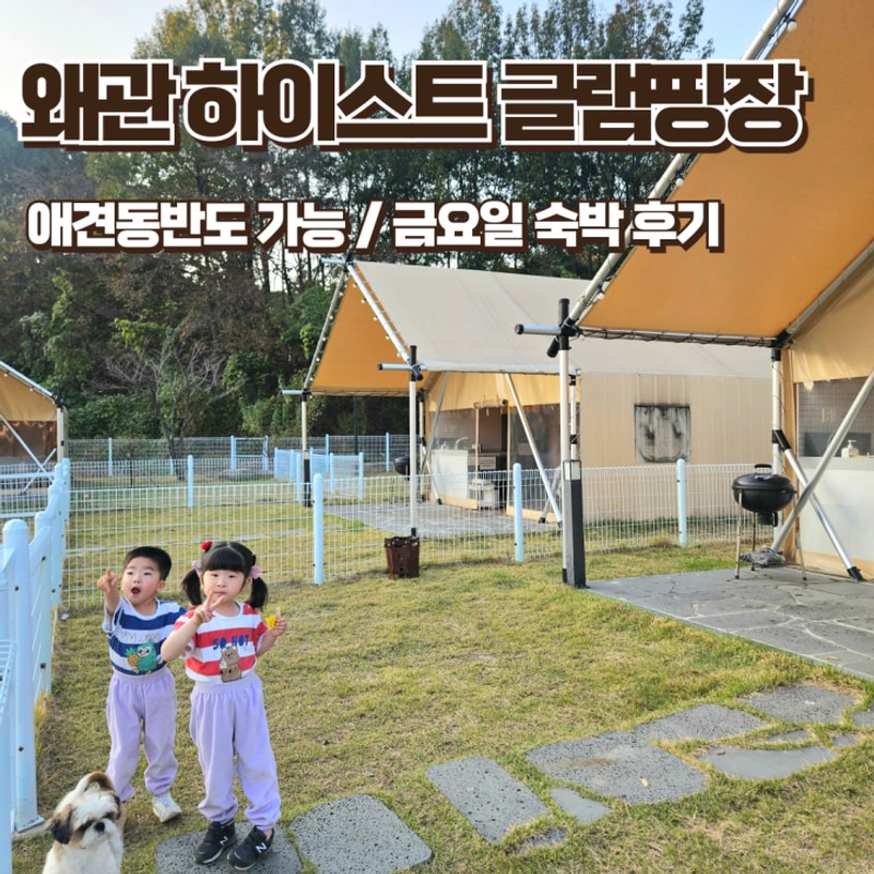 대구근교글램핑 애견동반도 가능한 칠곡 하이스트 글램핑장...