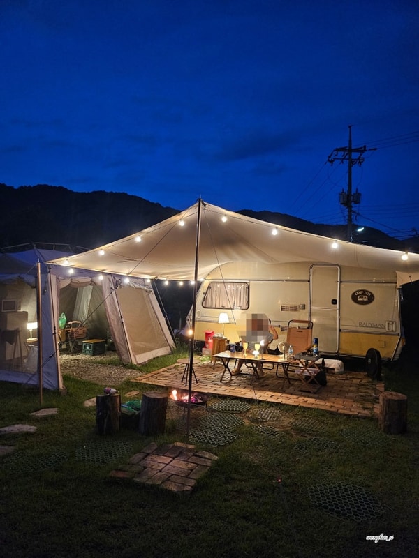 전주 한옥마을 감성 글램핑 캠프히어 카라반 2박3일 솔직후기