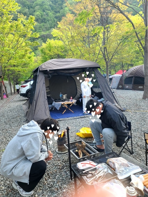 5월 둘째주 일상 , 가평 용소 캠핑장 , 체험단 일상,4인가족...