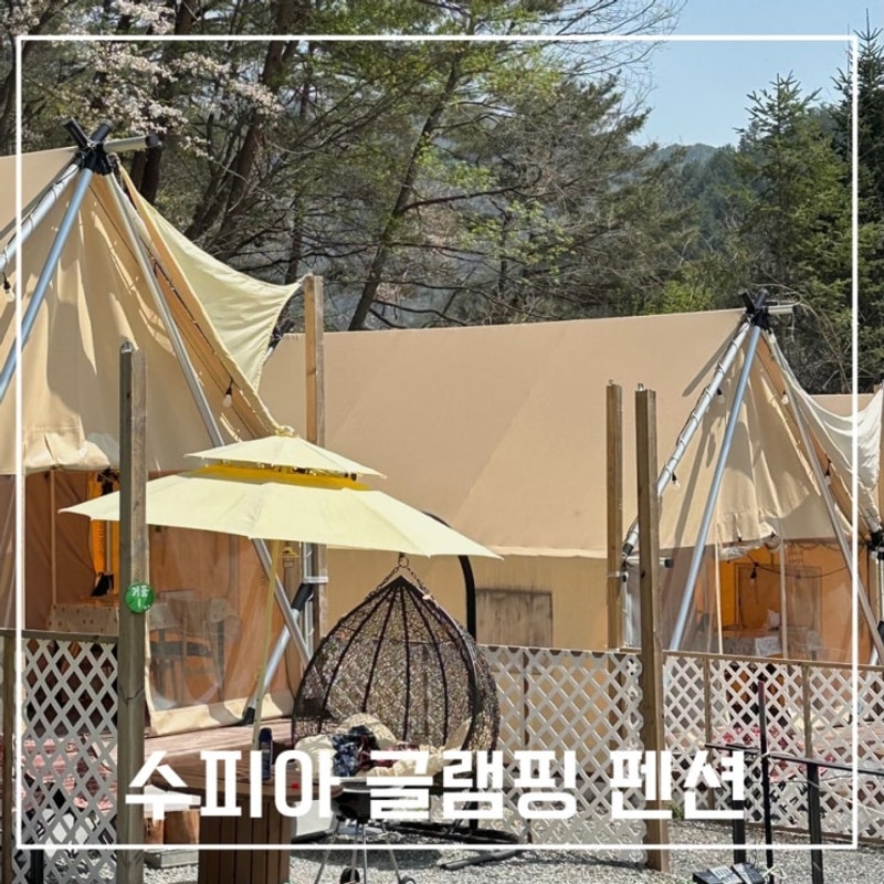 제천 글램핑 추천ㅣ'수피아 글램핑 펜션 ' 내돈내산 후기
