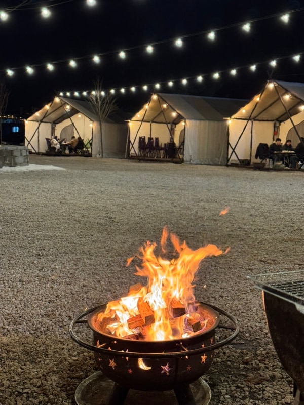 바베큐, 불멍 가능한 깔끔한 글램핑장_호랑이캠핑 포천 산정호수점