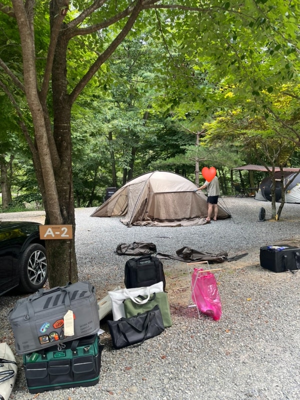 [제천] 덕동계곡오토캠핑장-A2사이트 2박3일 캠핑후기