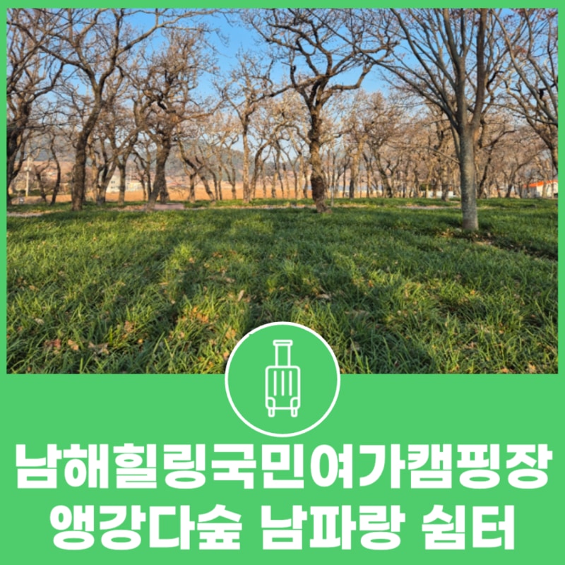 남해 신전앵강다숲 힐링국민여가캠핑장