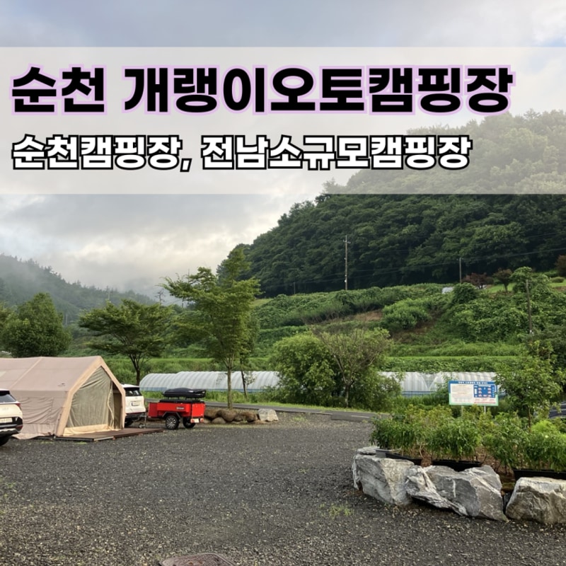 [전남캠핑장] '개랭이오토캠핑장' 소규모 단체캠핑장
