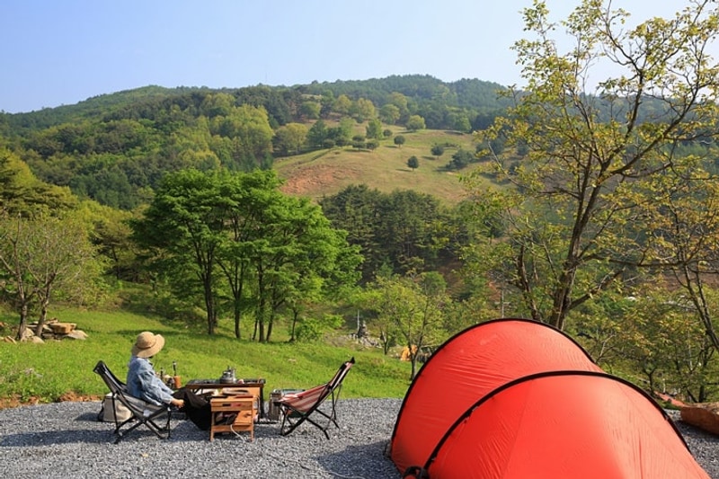 5월 추천 캠핑여행지 - 강원 평창 산너미 목장 캠핑장