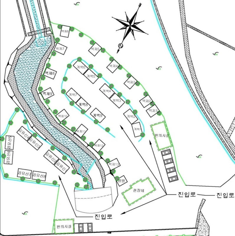 연산 황산벌오토캠핑장 배치도 1