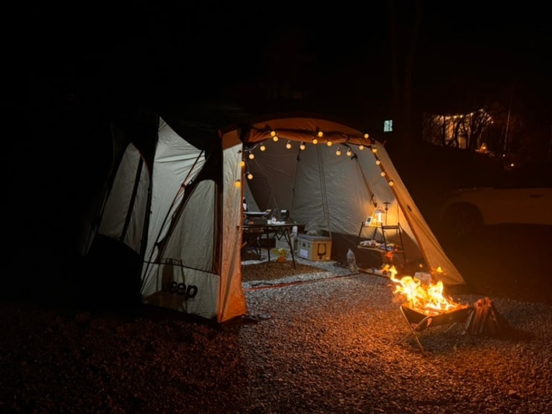 [문경 오토캠핑장] 애견동반이... 사이트 B1 후기, 리우캠핑장