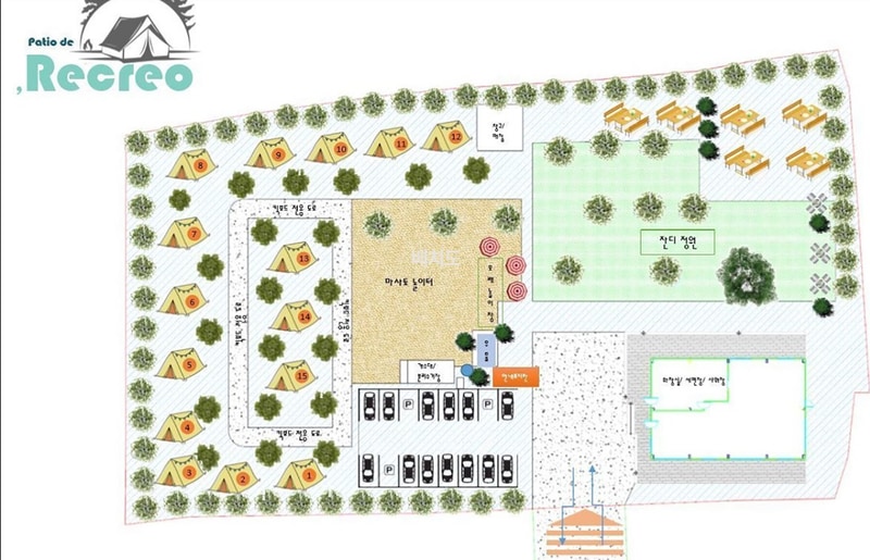 레끄레오캠핑장 배치도 1