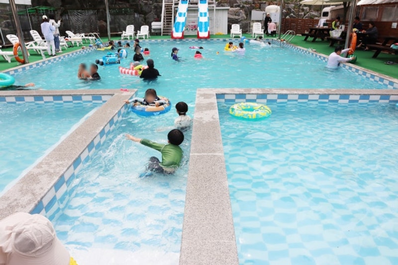 서울근교 글램핑 포천 카라반 온수 수영장 알맹이캠핑...