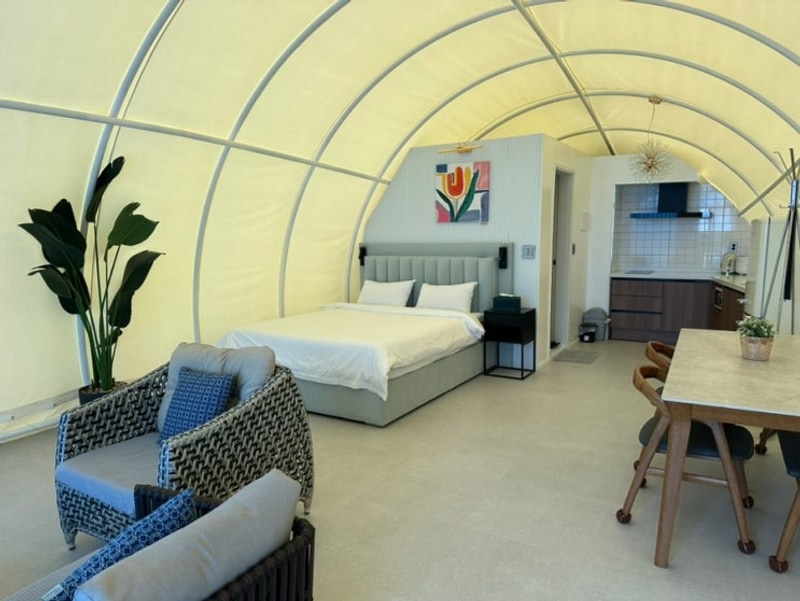 [강화도] 오션빌 글램핑, 동막해수욕장 갯벌체험, 풍물시장...