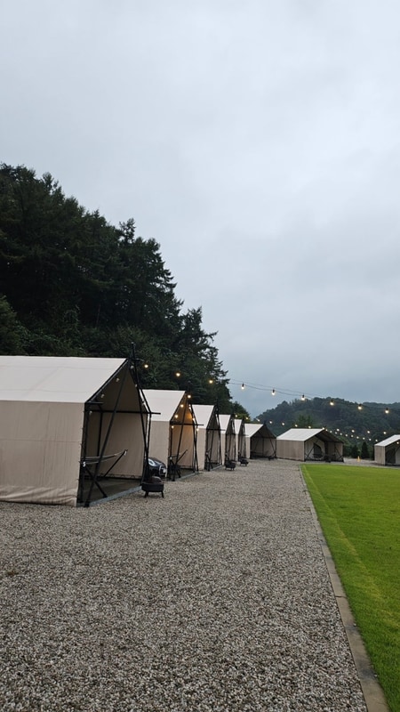 깔끔한 글램핑장 추천 호랑이캠핑 포천 한탄강점