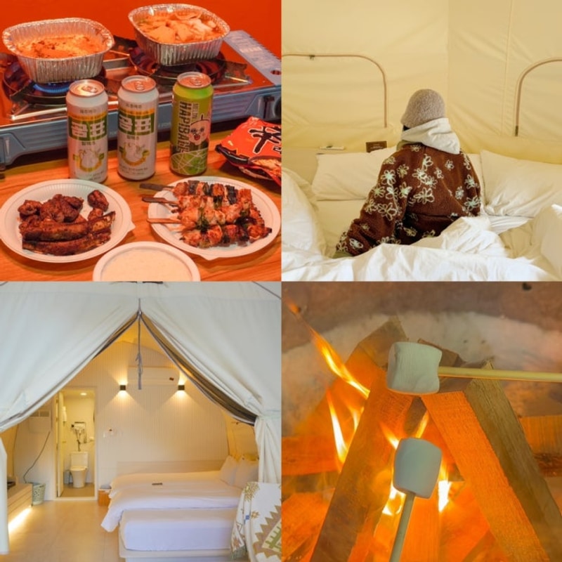 서울근교 펜션 양평 글램핑 감성 숙소 빌리풀램핑 개별 바베큐...