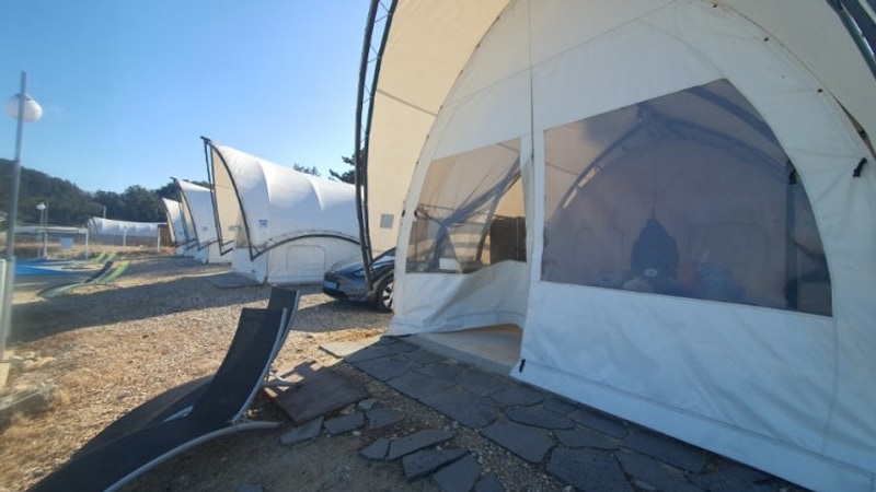 강릉-삼척 어썸비치 글램핑장: 눈앞에 펼쳐진 바다와 럭셔리...