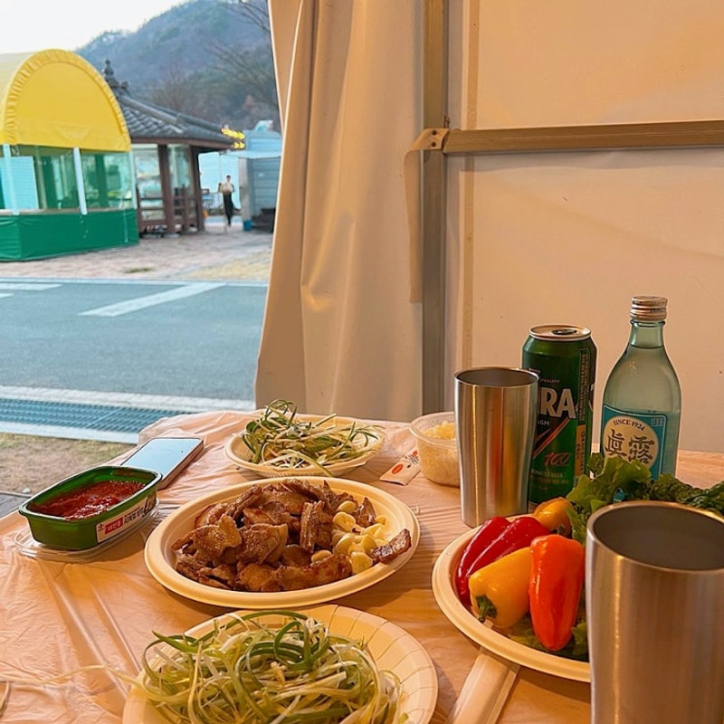 강진 청자촌 오토캠핑장 이지캠핑 반값 숙박후기