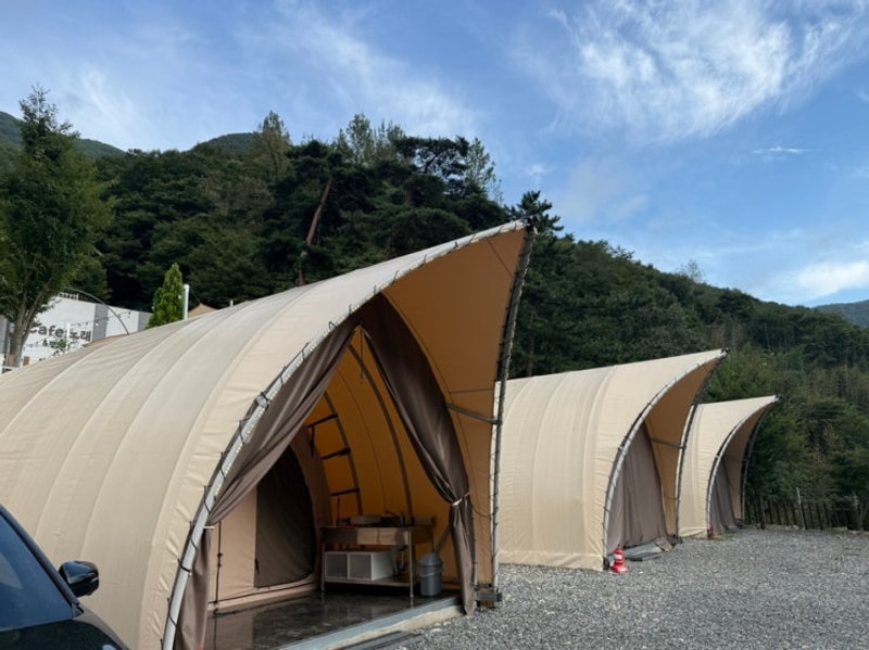 [밀양 여행] 평일 당일 예약으로 다녀온 한적한 캠핑도래 글램핑장