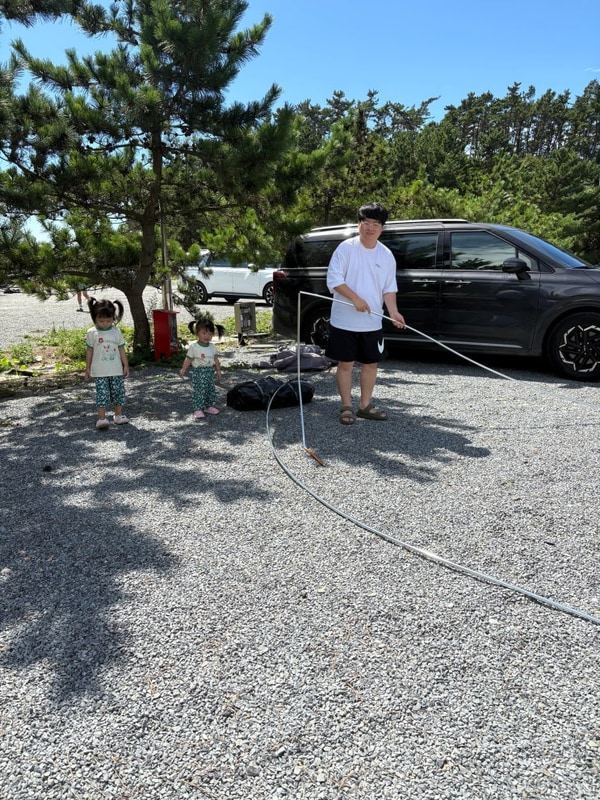 즐겨보자 태안캠핑장 서해땅끝파도리아치내캠핑장에서...