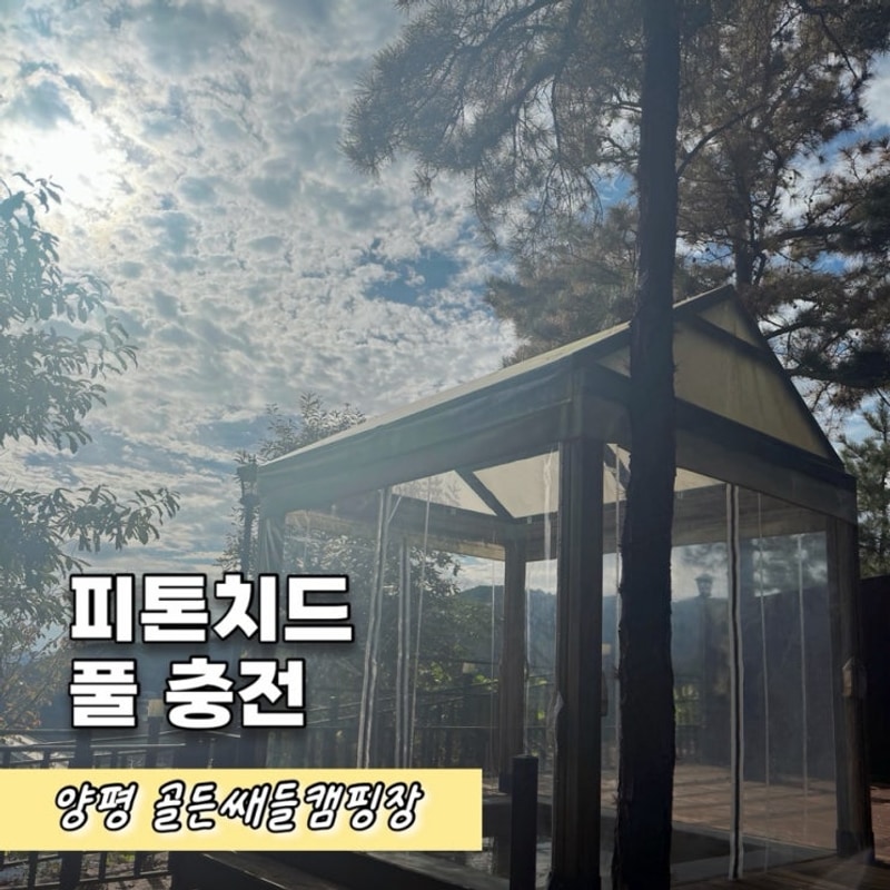 골든쌔들 캠핑장 야외자쿠지? 다들 모르는 진짜 꿀자리...