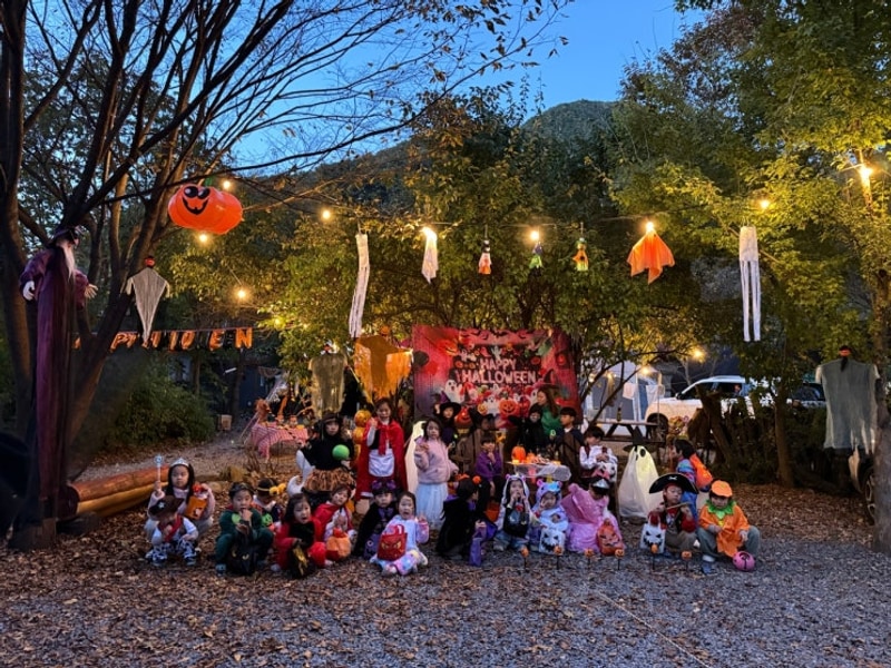 열네번째 캠핑. 제천 월악산레트로캠핑N민박 & 할로윈캠핑