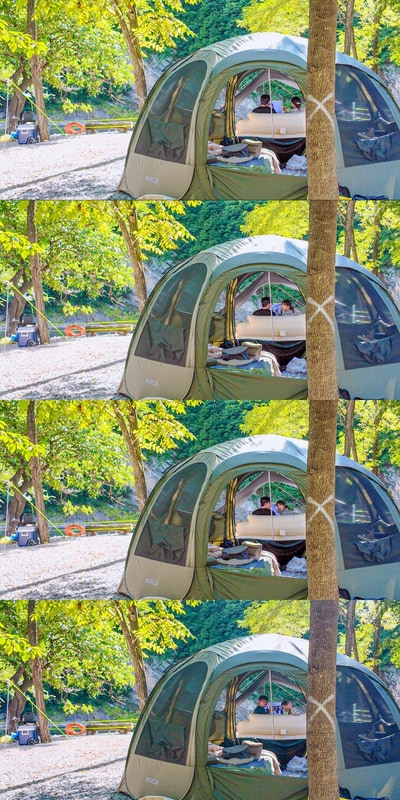 (별마로빌리지캠핑장... 계곡캠핑장, 영월캠핑장, 한반도지형)