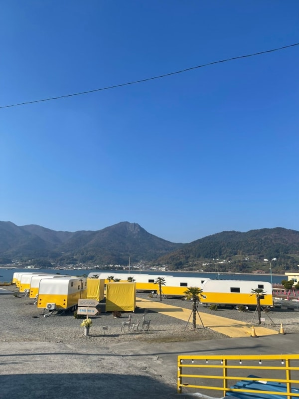 남해글램핑추천 노랑카라반 놀거리 볼거리 가득한곳