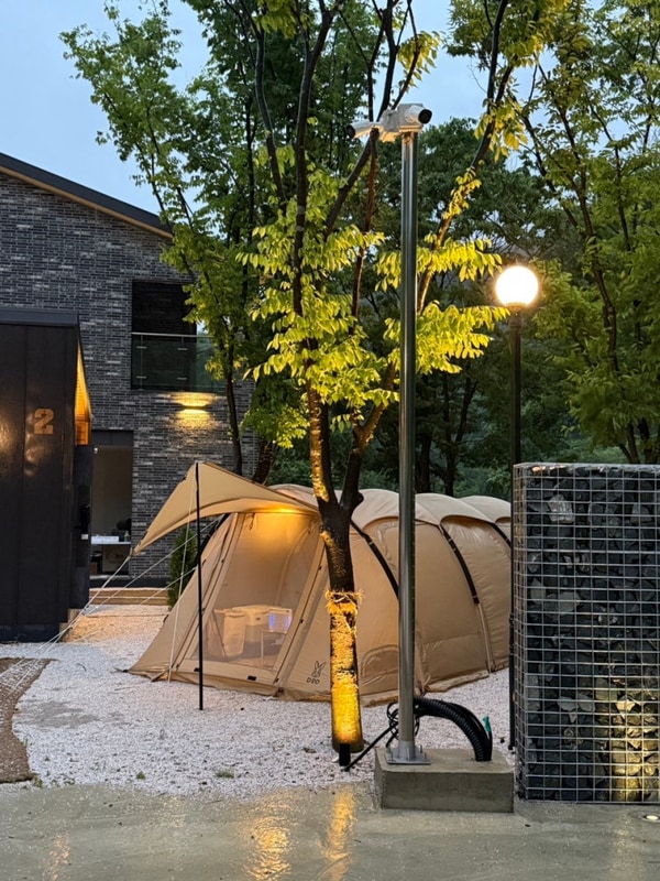 영월 캠블리 캠핑장, 계곡 캠핑장 사이트 내 개별시설