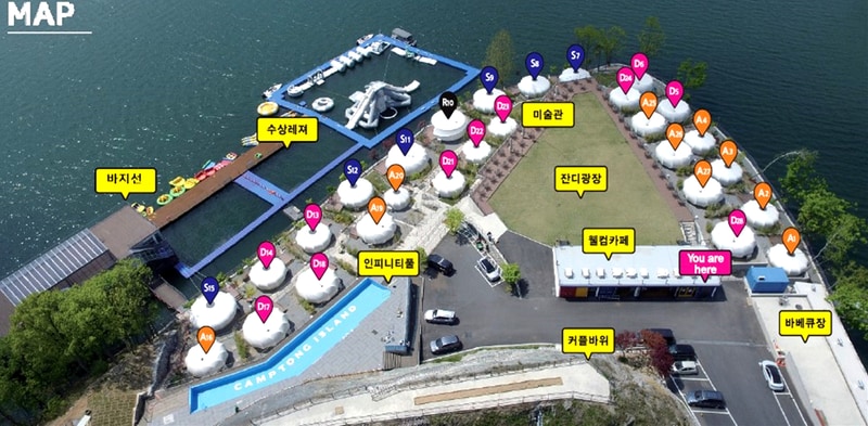 캠프통 아일랜드 배치도 1