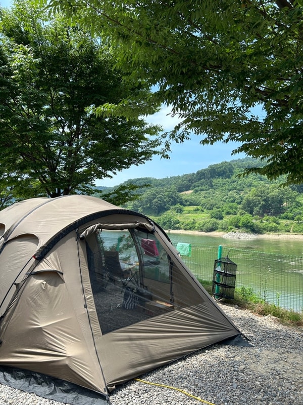 구미 산호야관광농원 오토캠핑장 후기(A-4 사이트)