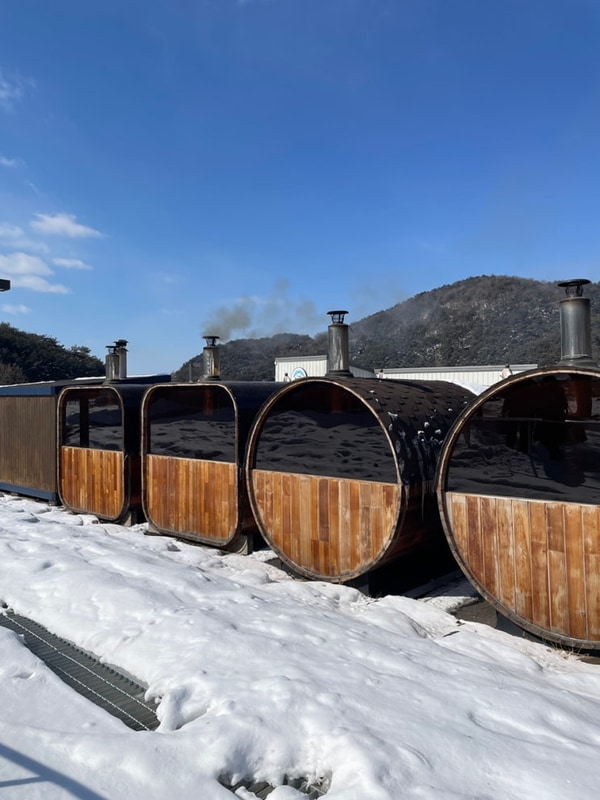 원주 라하 글램핑 펜션, 가족여행으로 추천하는 핀란드 사우나