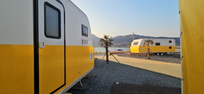 감성넘치는 카라반 캠핑장 / 남해 노랑카라반 / 남해가볼만한곳