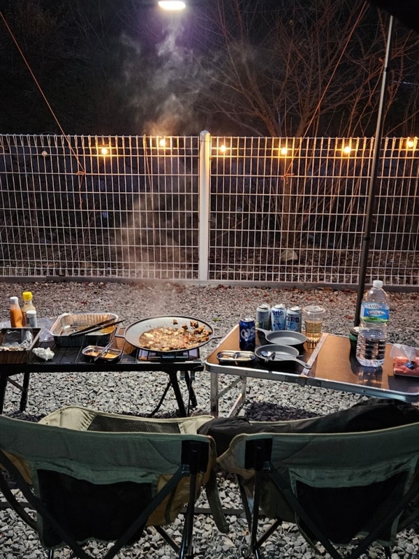 화순 더담다캠핑장 개별 화장실 오토캠핑 전남 겨울 캠핑 동계...