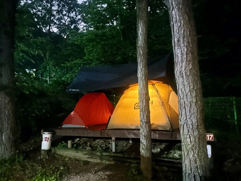 안양 병목안캠핑장 1박2일 캠핑 (제2캠핑장 16,17)