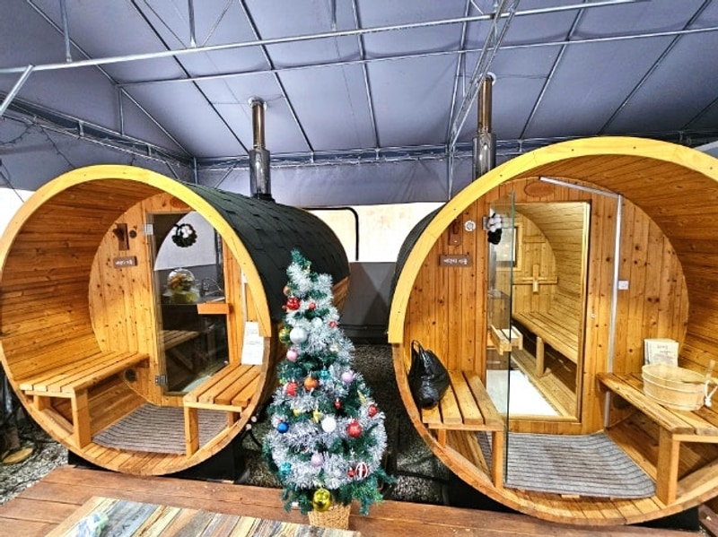 [제천펜션] 이색 겨울 데이트 핀란드 사우나 _ 수피아 글램핑 펜션