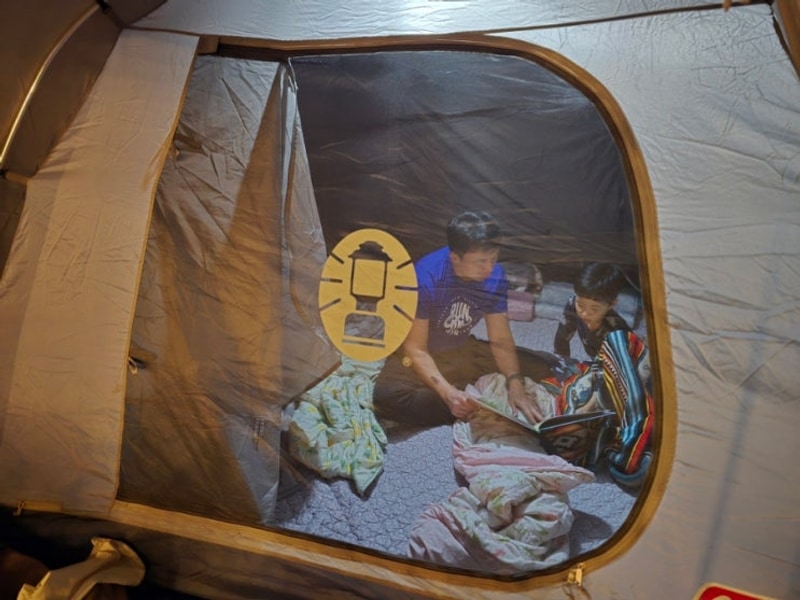 하루 한 권 아빠 책방 우중 캠핑 (Feat. 김포한강 오토캠핑장)