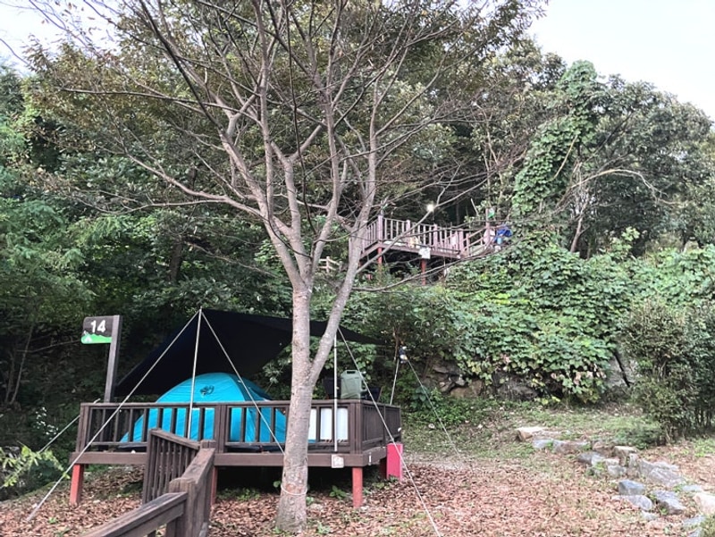 양평 백운봉 자연휴양림 야영장 데크 명당 캠핑 후기